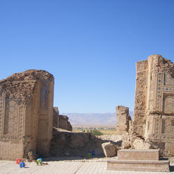 anau mosque remains near ashgabat