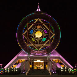 Ashgabat- Ferris Wheel by night